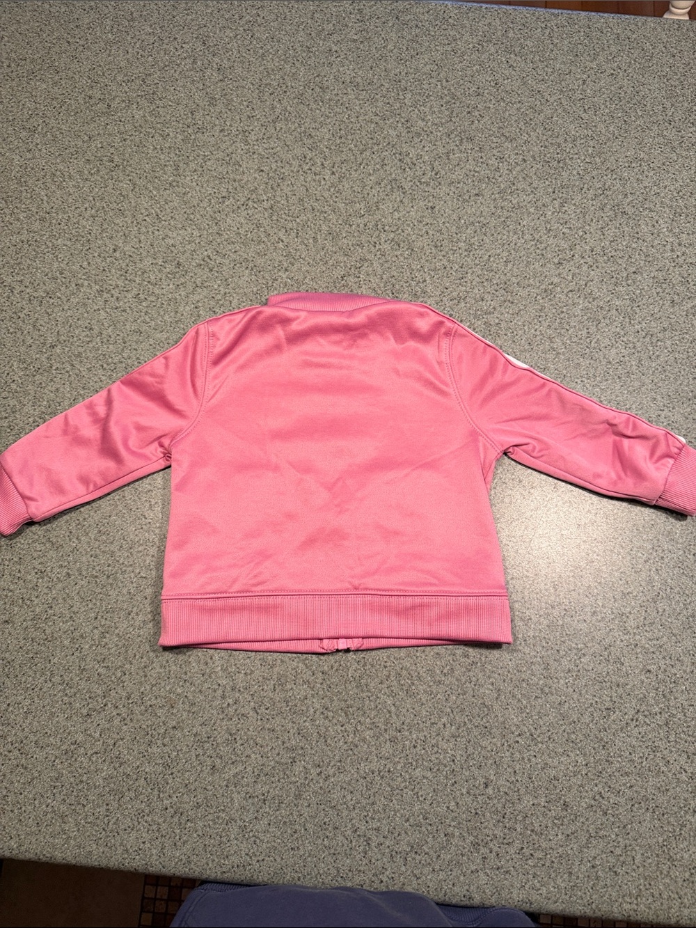 Nike Pink Girls' Zip Track Jacket with White Logo Tape - Picture 5 of 10